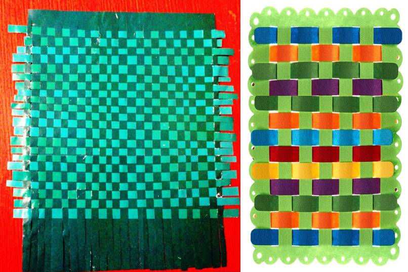 Сделать коврик из полосок бумаги плетение - Ярмарка Мастеров - ручная работа, handmade