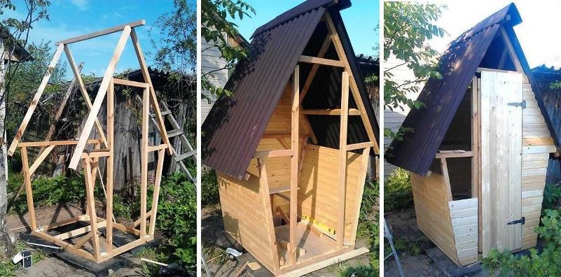 Схема как построить туалет на даче